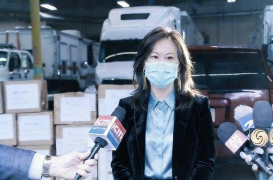 林筠蘭接受媒體訪問